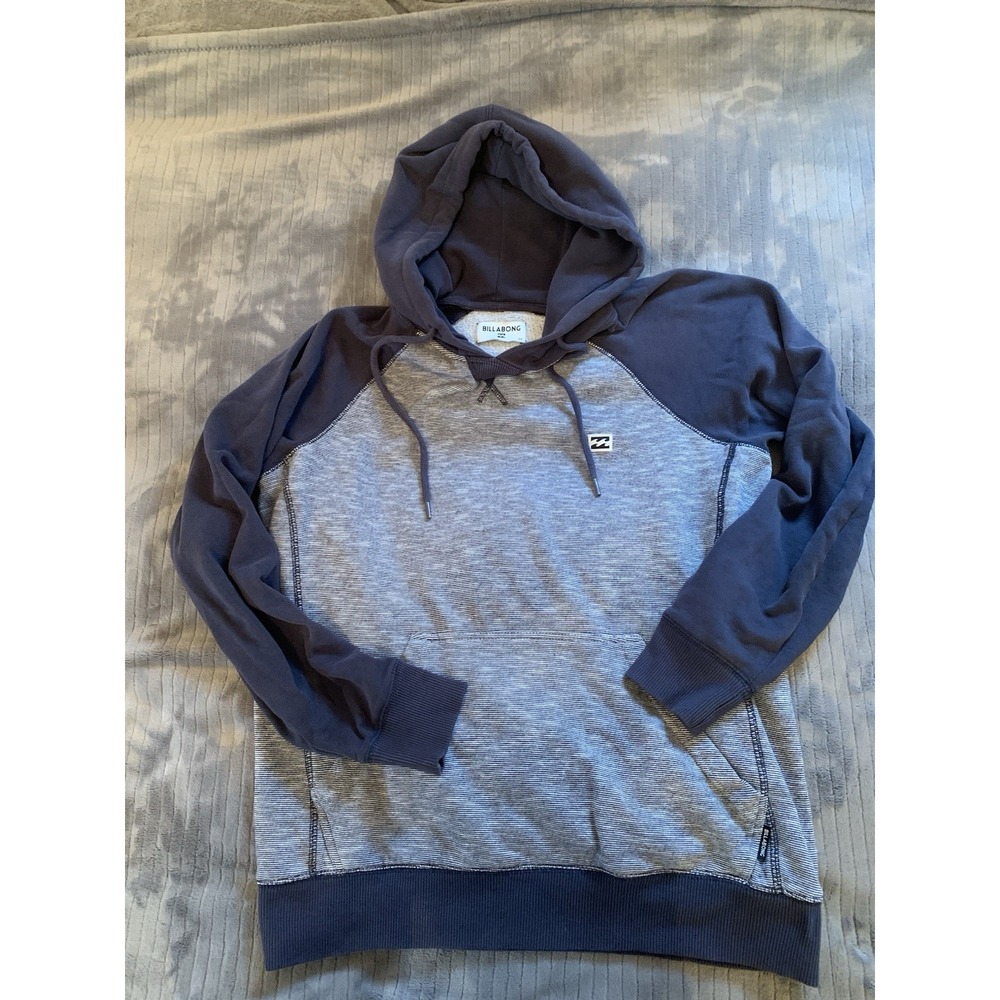 Billabong Hoodie Mens Small Blue Pullover Surf Skate Outdoors Beach‎ Casual